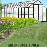 MONT Greenhouse Growers Edition in garden with the text: Greenhouse Review MONT Grower's Edition