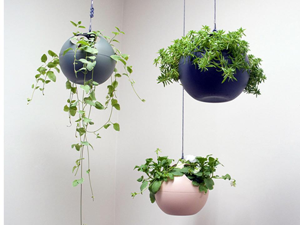 Hanging pots for greenhouses