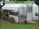 Riverstone Industries (RSI) 10ft x 16ft Carver Educational Greenhouse  R1016-P - full view