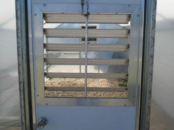 Riverstone Industries (RSI) 10ft x 16ft Carver Educational Greenhouse  R1016-P - insulated metal security door