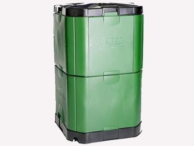 Closed Aerobin 400 Insulated Composter - gray background