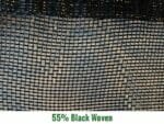 Riverstone 55% Black Woven Shade Cloth