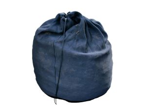Riverstone Portable Composting sack filled with organic matter