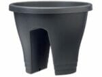 Anthracite ELHO Round Corsica Flower Bridge Planters