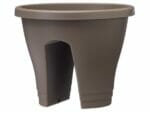 Caramel ELHO Round Corsica Flower Bridge Planters