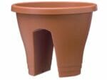 Terra Cotta ELHO Round Corsica Flower Bridge Planters