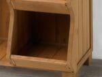 Corner bottom of Storage Cubby Shelf