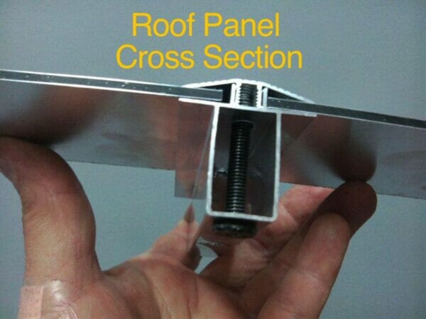 Roof panel cross section