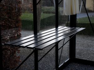 Black 5-Slatted Exaco Slatted Greenhouse Shelving