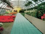 Riverstone Flooring Panels in a greenhouse