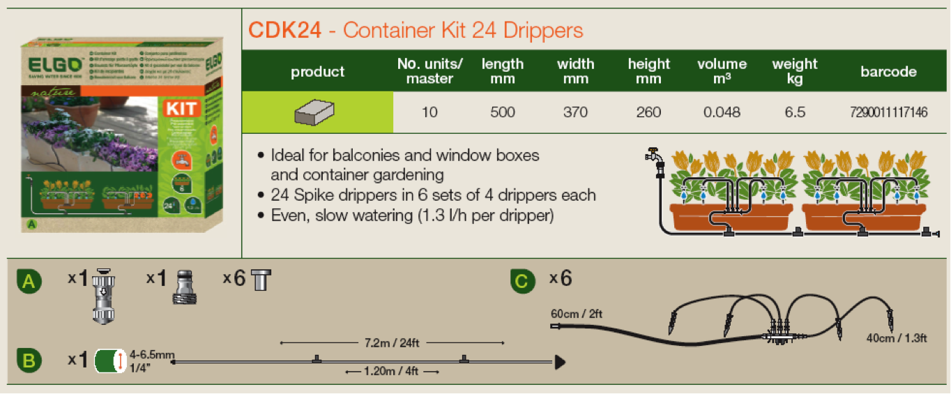 Genesis 24 Dripper Watering Kit (RSI-CDK24)