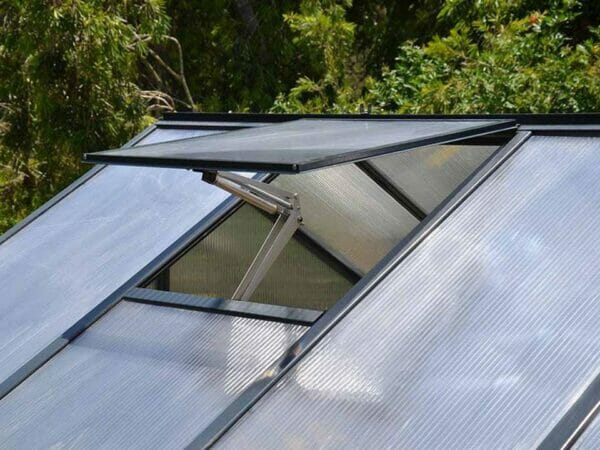 Palram Glory 8ft x 12ft Hobby Greenhouse HG5612 - open roof vent