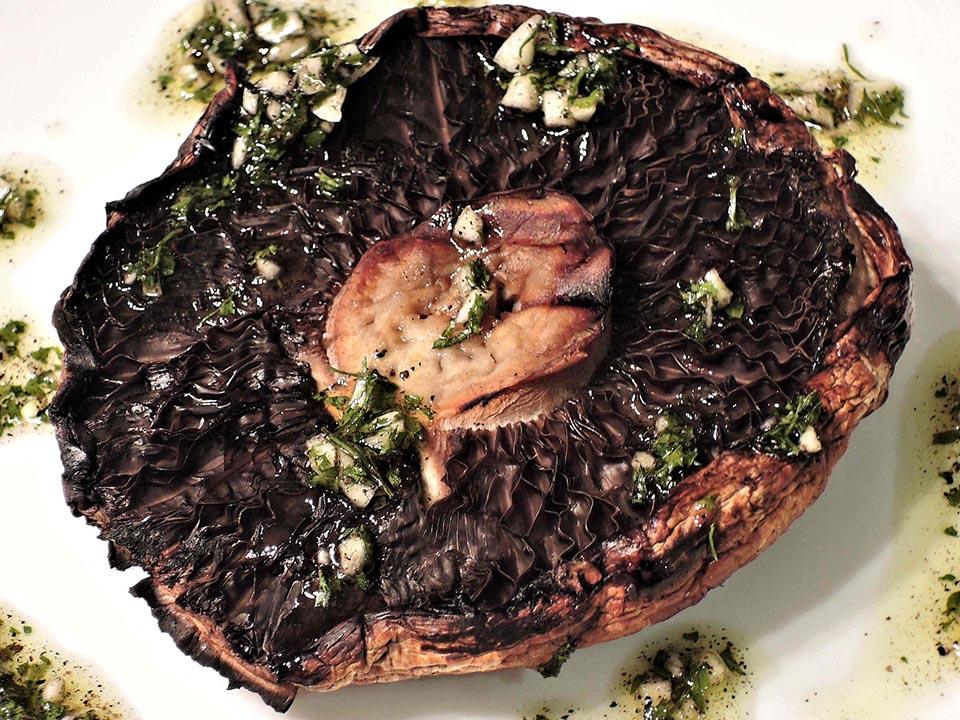 Grilled portobello mushroom