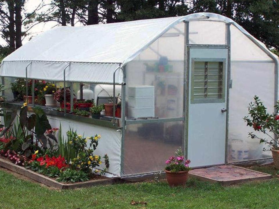 Fully set up Riverstone Industries Carver Educational Greenhouse