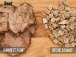 Comparison of Harvest Right Frozen Dried Beef and Store bought fresh beef