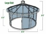 Dimensions of the Large Hoklartherm Classico Garden Pavilion