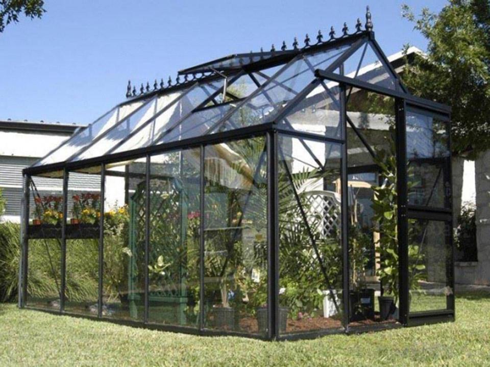 Junior Victorian Glass Greenhouse from the side