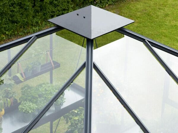 Juliana Oase Anthracite Toughened Glass 12ft x 12ft. Roof