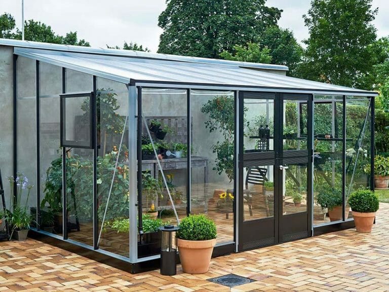 Juliana Veranda Lean-To Greenhouse 14ft x 10ft | Greenhouse Emporium