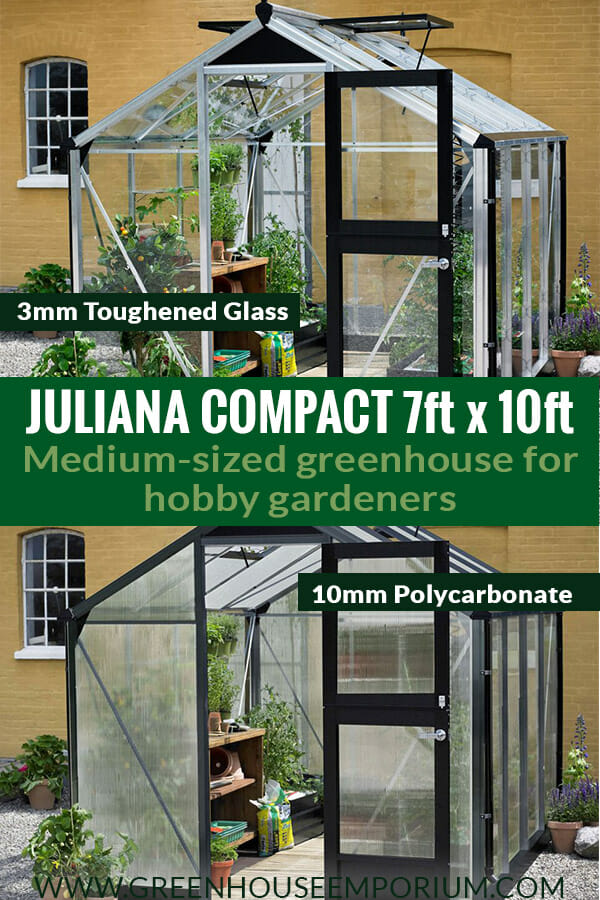 Juliana Compact Greenhouse 7ft X 10ft | Greenhouse Emporium