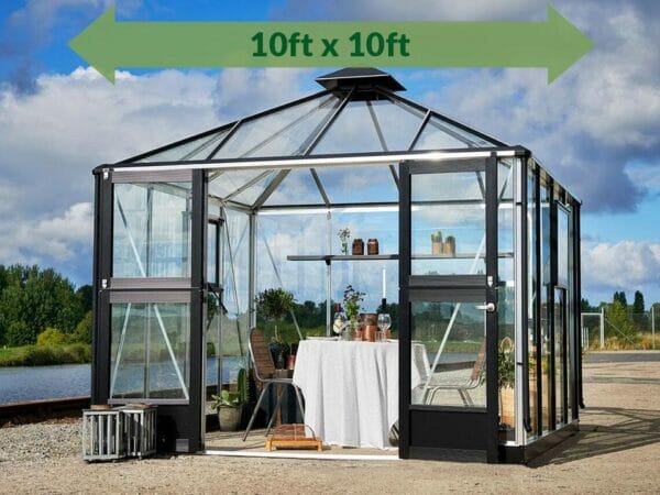 Anthracite/Black Juliana Oasis Greenhouse 10ft x 10ft
