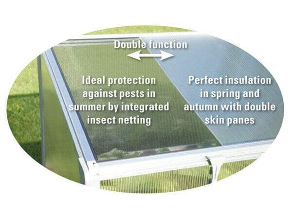 Double cover of the Juwel Year-Round Cold Frame (first layer slides out)
