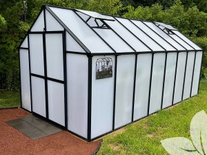 Riverstone MONT Greenhouse - Growers Package in a backyard