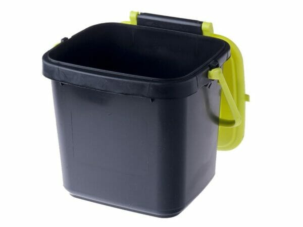 Maze Kitchen Caddie Compost Bin 1.85 gal with open lid and white background