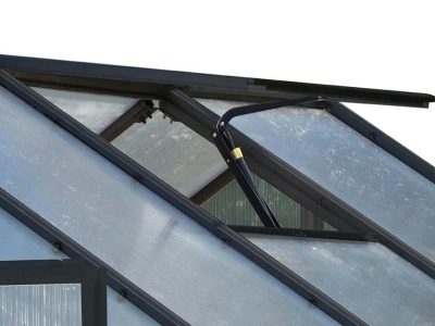 Riverstone MONT Greenhouse 8x20 - roof vent with automatic opener