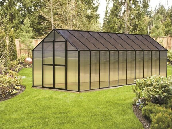 Riverstone Monticello Greenhouse 8x20 with black frame