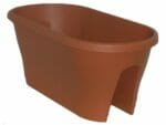 ELHO Oval Corsica Flower Bridge Planters - Set of 2 - Terra