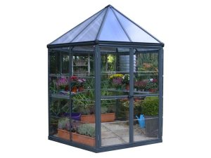 Palram 7ft x 8ft Oasis Hex Greenhouse - HG6000 - white background