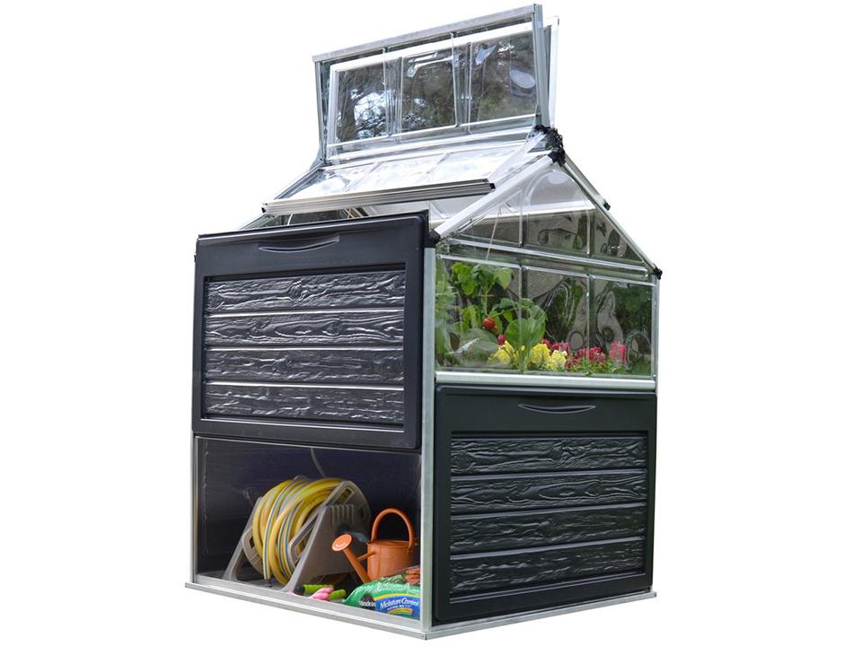 Mini Invernadero PLANT INN, Palram/Canopia, 1,18x1,18x1,48m, Transparente -  Dancovershop ES