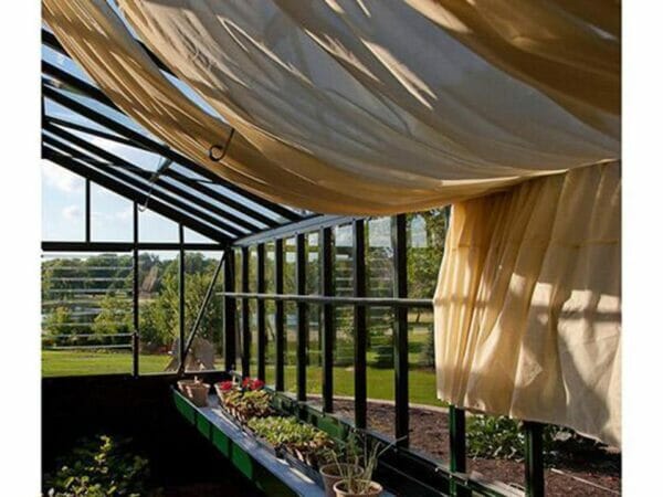 Janssens Retro Royal Victorian VI34 Greenhouse 10ft x 15ft - interior view with shade cloth