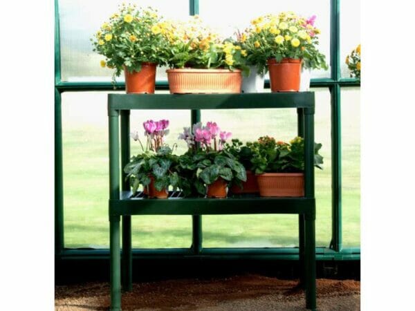 Rion Two Tier Staging Bench - with plants