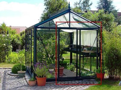 Installed Janssens Royal Victorian Single Sliding Door - door inside the red square