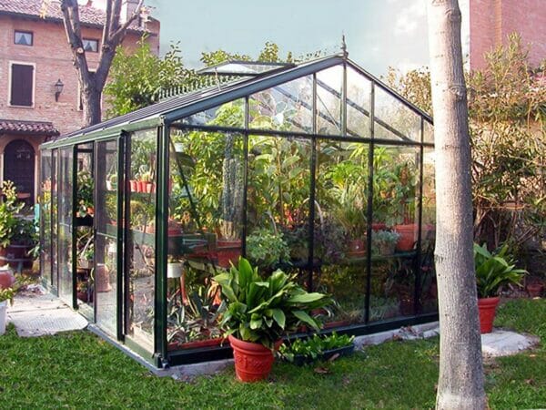 Janssens Royal Victorian VI46 Greenhouse 13ft x 20ft in use with plenty of plants inside
