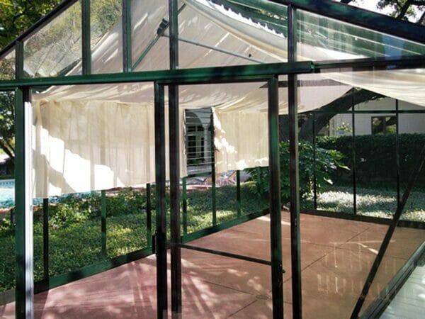 Inside view of the Janssens Royal Victorian VI46 Greenhouse 13ft x 20ft