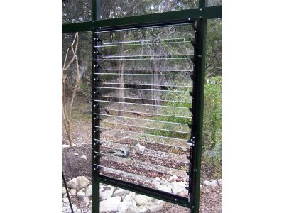 Fully opened Janssens Royal Victorian Louver Window