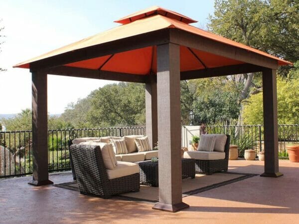Seville Gazebo with Rust Top 12ft x 12ft