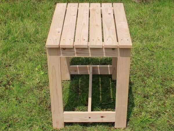 Wooden Utility Side Table Kit - side view