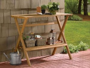 Simple Potting Bench - by the wall