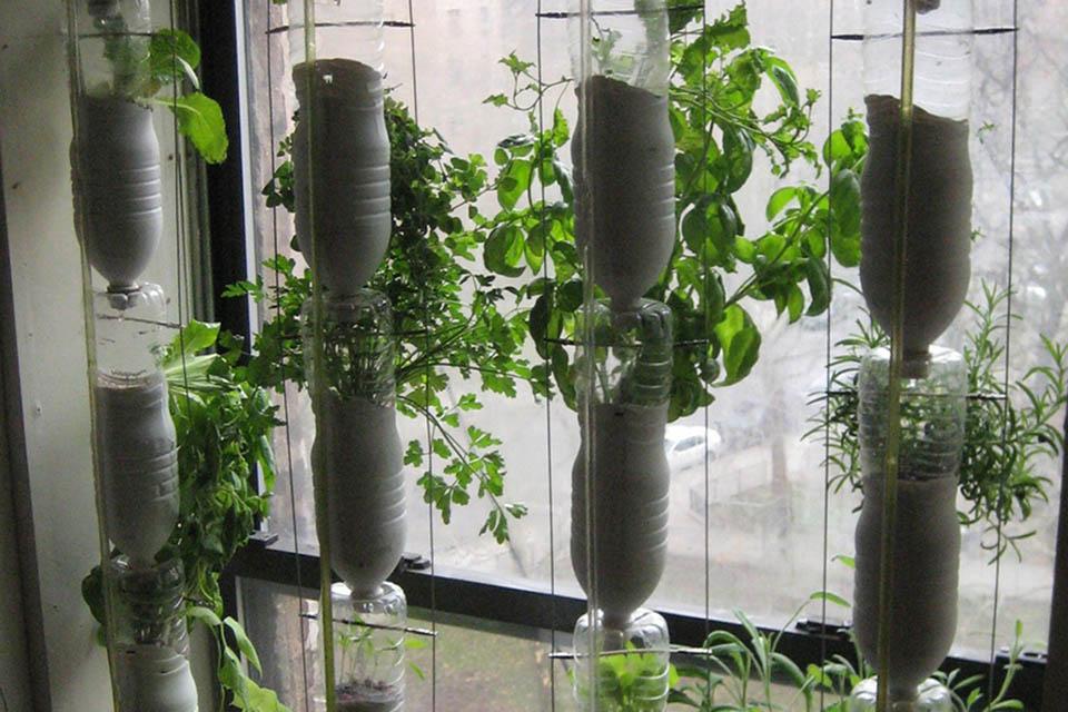 Windowfarm: for an additional gardening area inside the house
