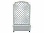 Calypso Planter with Trellis and Reservoir - White