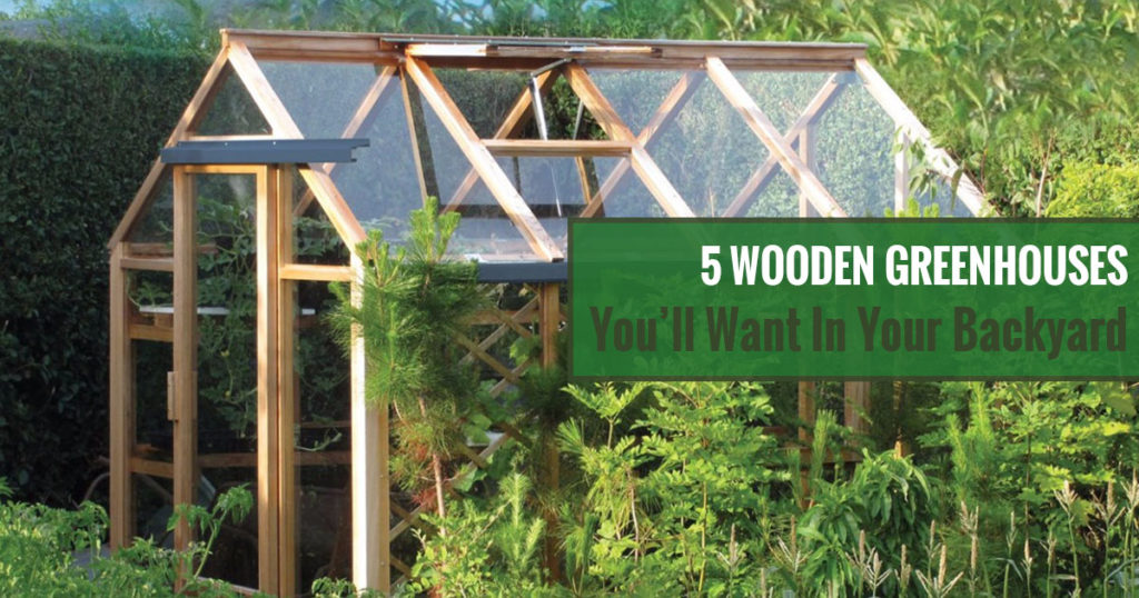 5 Wooden Greenhouses You'll Want in Your Backyard