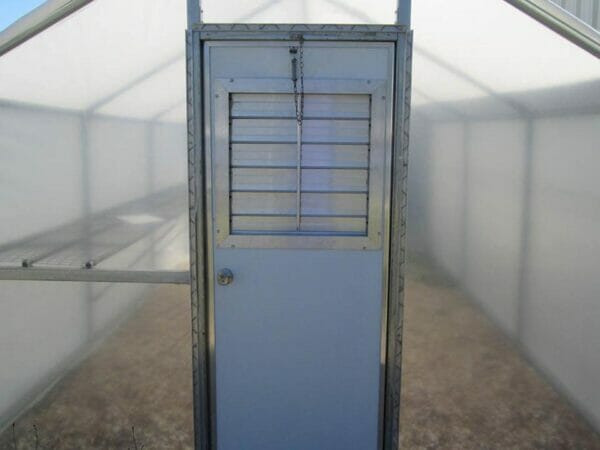 Riverstone Industries (RSI) 10ft x 27ft Carver Educational Greenhouse - insulated metal security door