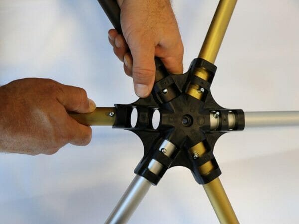 Harvest Right Geodesic Greenhouse Hub Assembly - six prong hub to support frame