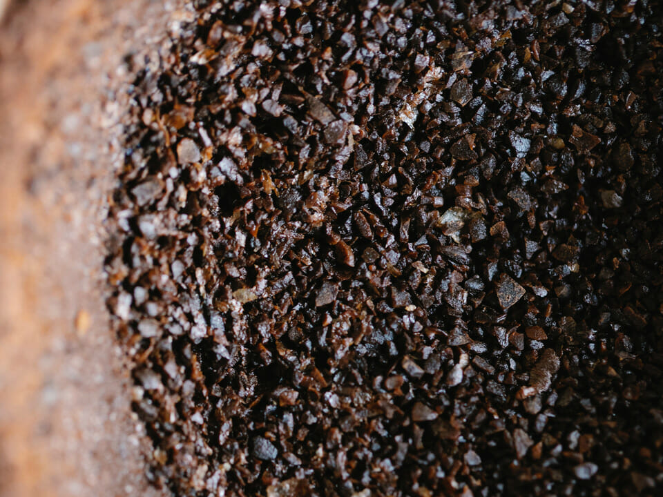 Coffee grounds may help keep slugs and snails away from your greenhouse garden