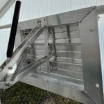 Solexx Louver vent, closed position, with close up view of automatic opener