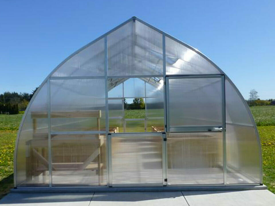 what are greenhouses made of